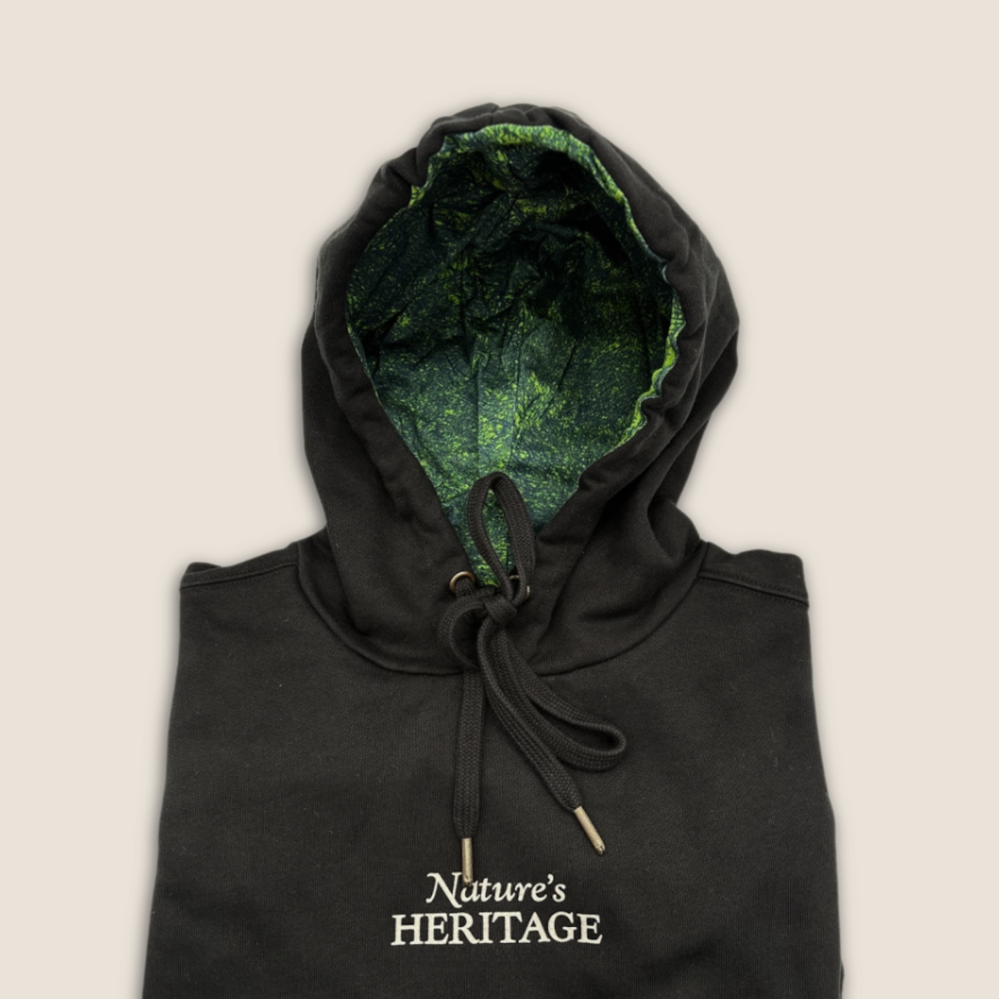 In Trees We Trust Screen-printed Fleece Hoodie