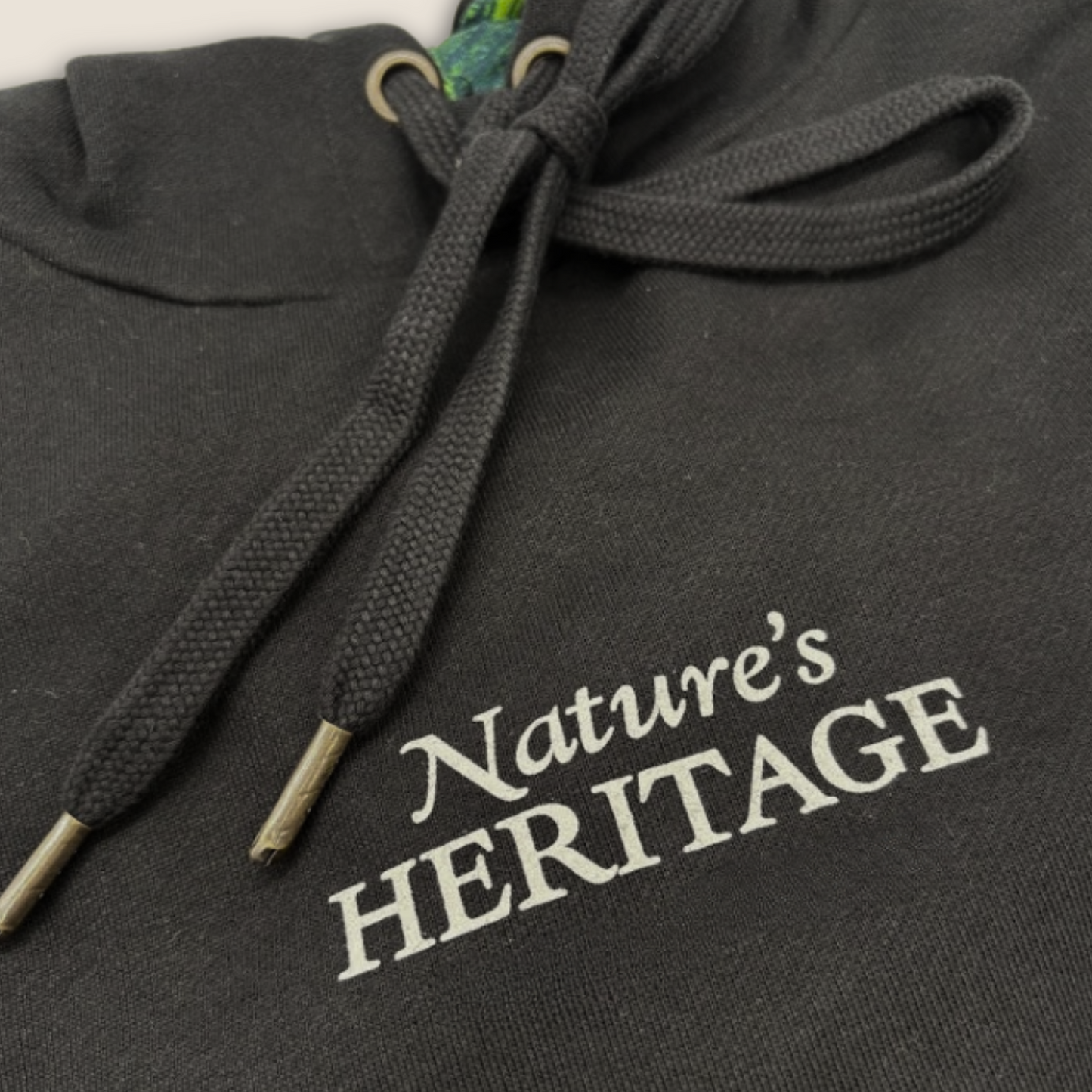 In Trees We Trust Screen-printed Fleece Hoodie