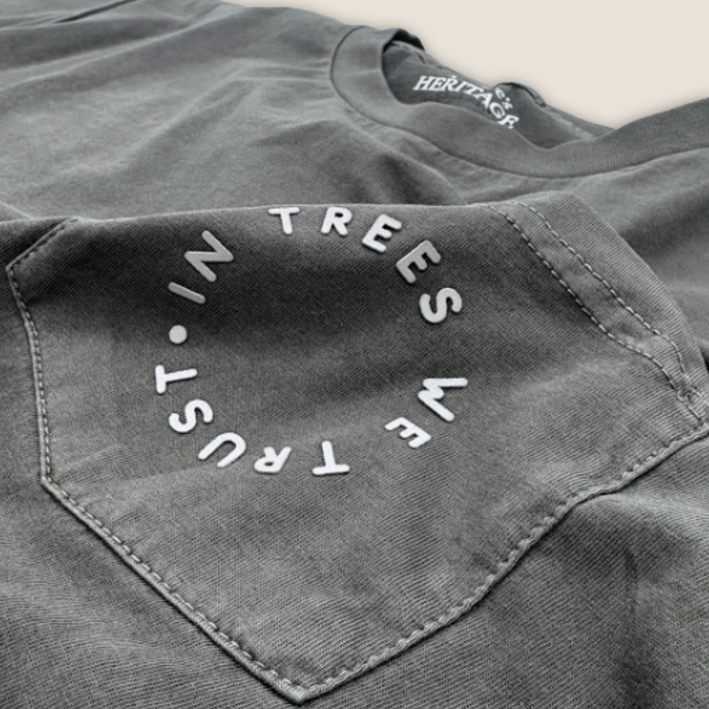 In Trees We Trust Pocket Tee Shirt