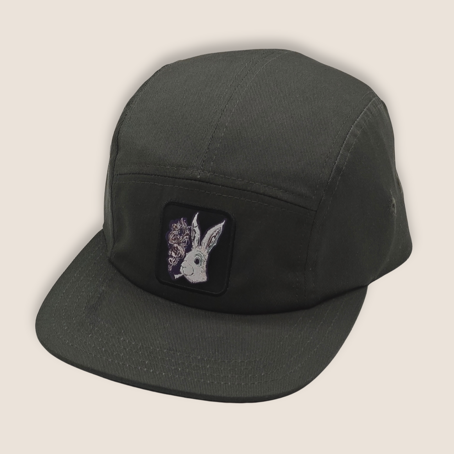 5-Panel Hare Cap, Olive Green